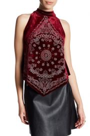 Free People   Bandana Bling Velvet Tank red at Nordstrom Rack